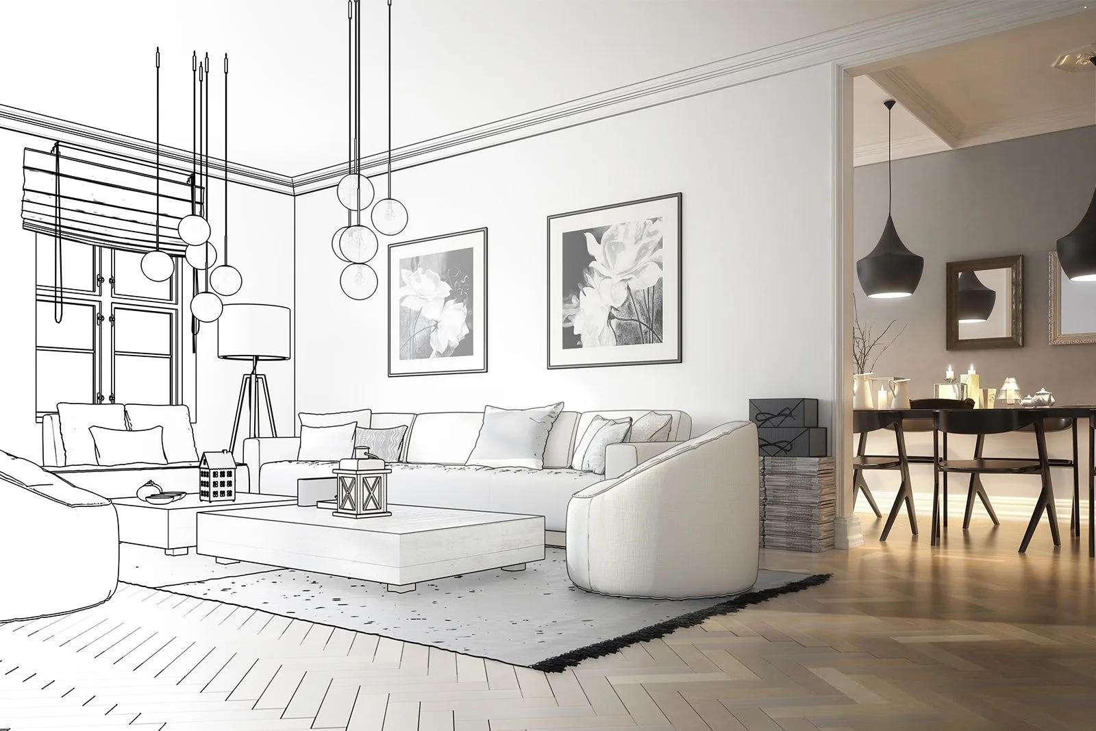 Airbnb Interior Design in Dubai Creek Harbour by Studio PASE