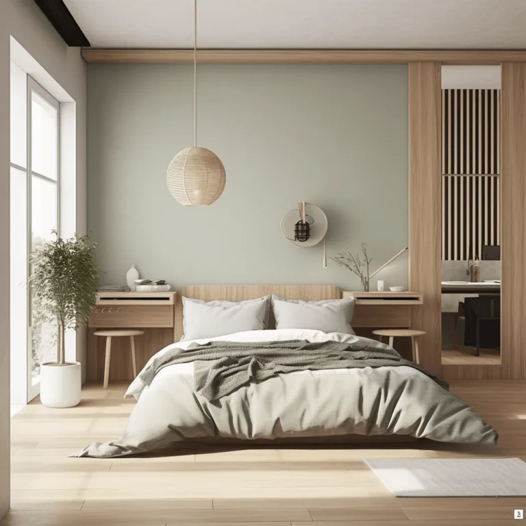 Chambre confortable conçue pour un logement à Dubaï