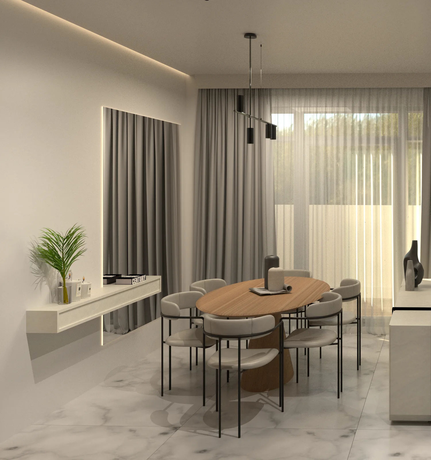 Projet BURJ — intérieur par Studio PASE — interior design studio in Dubai