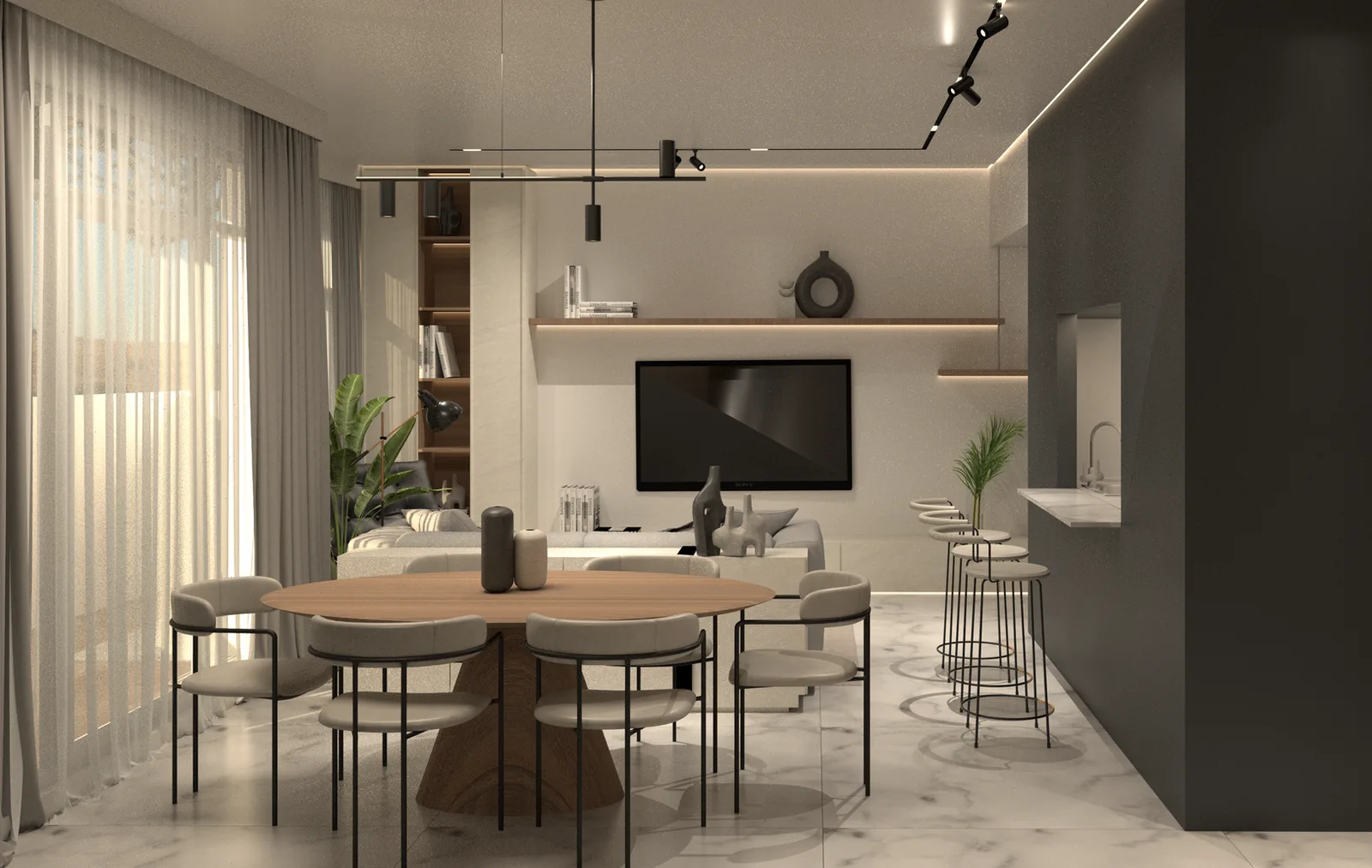 Projet BURJ — intérieur par Studio PASE — interior design studio in Dubai