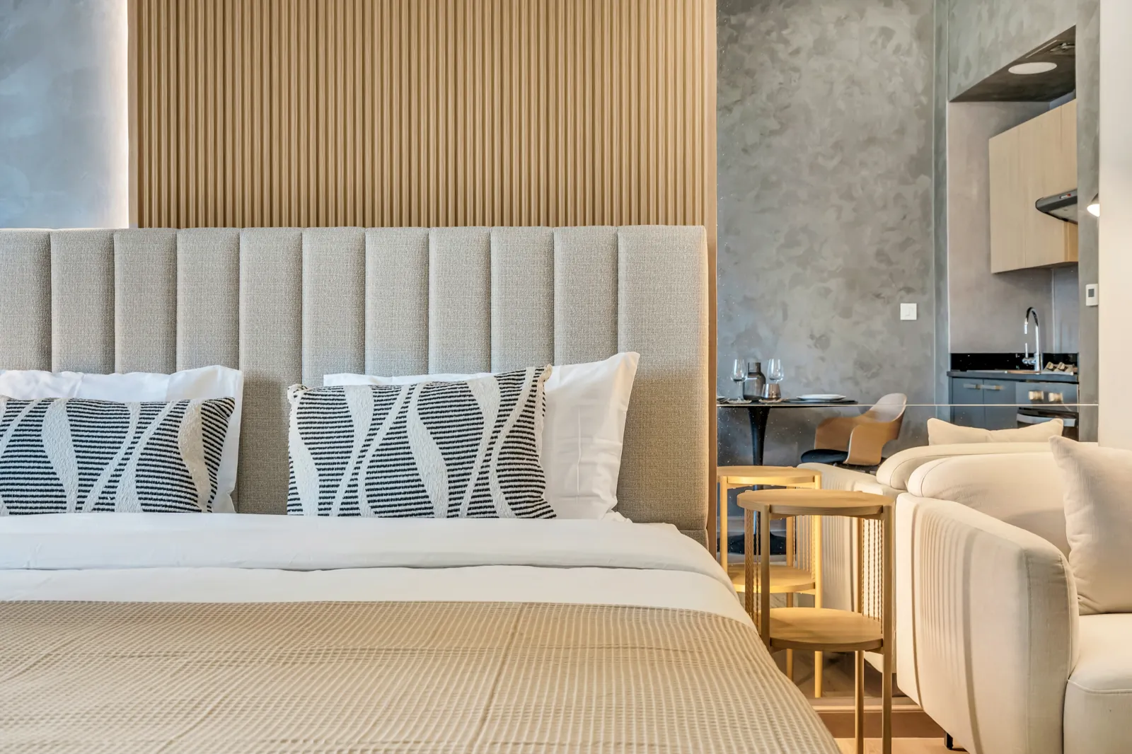 Studio PASE — furnished apartment interior in Dubai Marina (Project SPARKLE)